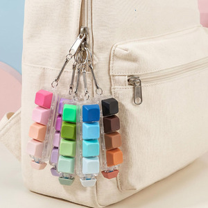Oferta Especial: Llavero Antiestrés con Teclado Transparente de 5 Teclas, 22 Diseños, Juguete Sensorial para Aliviar el Estrés - Product Image 5