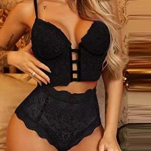 Vente en gros à prix avantageux, lingerie sexy pour femmes, <span class=keywords><strong>ensemble</strong></span> en dentelle rouge chaud, <span class=keywords><strong>ensemble</strong></span> de lingerie sexy - Product Image 5