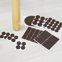 Protection du sol feutre auto-adhésif chaise jambe pied coussinets rond carré Silicone meubles Table auto-adhésif pieds coussinets pour articles ménagers