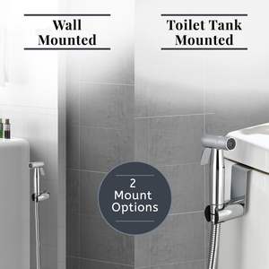 Rociador de bidé portátil moderno para baño, con control de presión de agua ajustable, manguera de bidé y grifo de acero inoxidable - Product Image 3