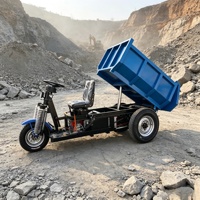 Camion benne électrique 2000 kg à faible bruit et zéro émission pour transport minier et de chantier en espaces fermés