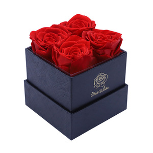 Rosa Eterna Angel, Flor Púrpura Real para Navidad, Año Nuevo Chino y Acción de Gracias, Presentada en una Cubierta de Cristal - Product Image 2