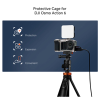 Jaula de aluminio para cámara compatible con DJI Osmo Action 6, accesorios para cámara, marco protector ultraligero para cámara Action 6
