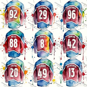 Uniforme de hockey sobre hielo transpirable cosido al por mayor de fábrica MacKinnon Landeskog - Product Image 1