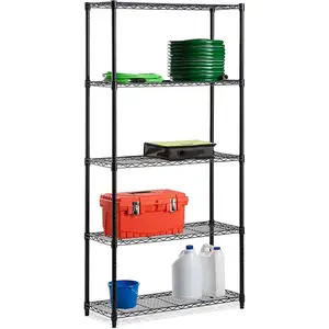 Heavy Duty Cold-room Storage 5-Tier Shelf Adjustable Steel Wire Shelving