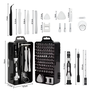Jeu de tournevis LXD 115 en 1 pour démontage et <span class=keywords><strong>maintenance</strong></span> d'horloges, téléphones portables et ordinateurs – Outils de quincaillerie à embouts spéciaux - Product Image 5