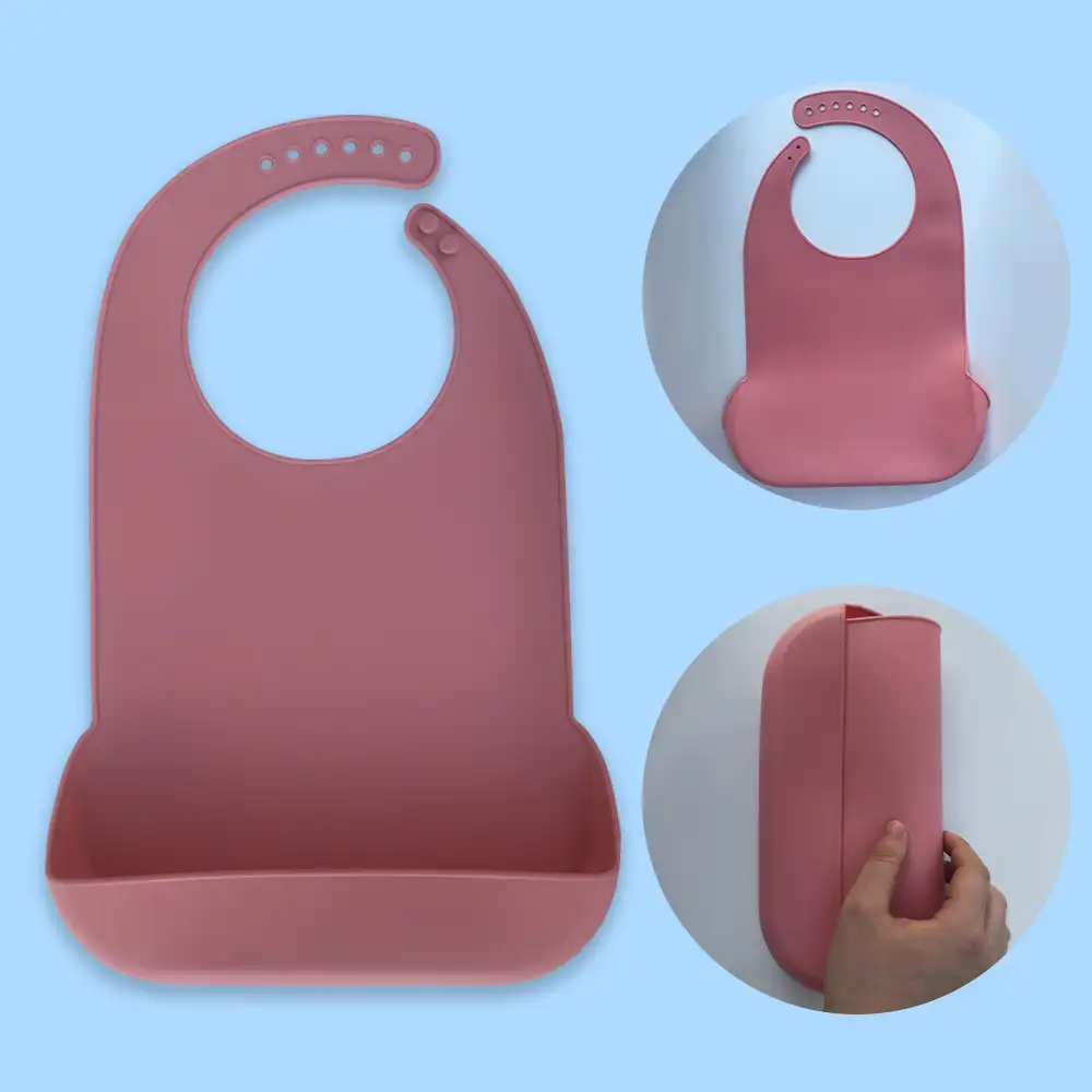 first use clothing protector adjustable neck funny senior washable silicone wipeclean folding adult bib waterproof