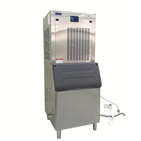 Machine à glace industrielle automatique avec moteur, en acier inoxydable 304, capacité de 500 kg/h, pour la conservation des produits de la mer sur les marchés