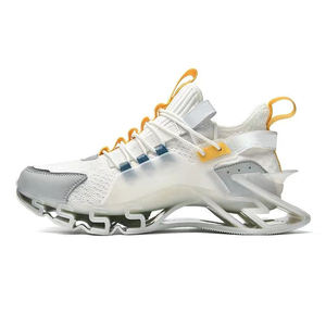 وصل حديثًا أحذية ركض عصرية بشفرات للرجال أحذية رياضية عاكسة تسمح بالتهوية مضادة الانزلاق نعل خارجي توسيد أحذية رياضية للتدريب - Product Image 5