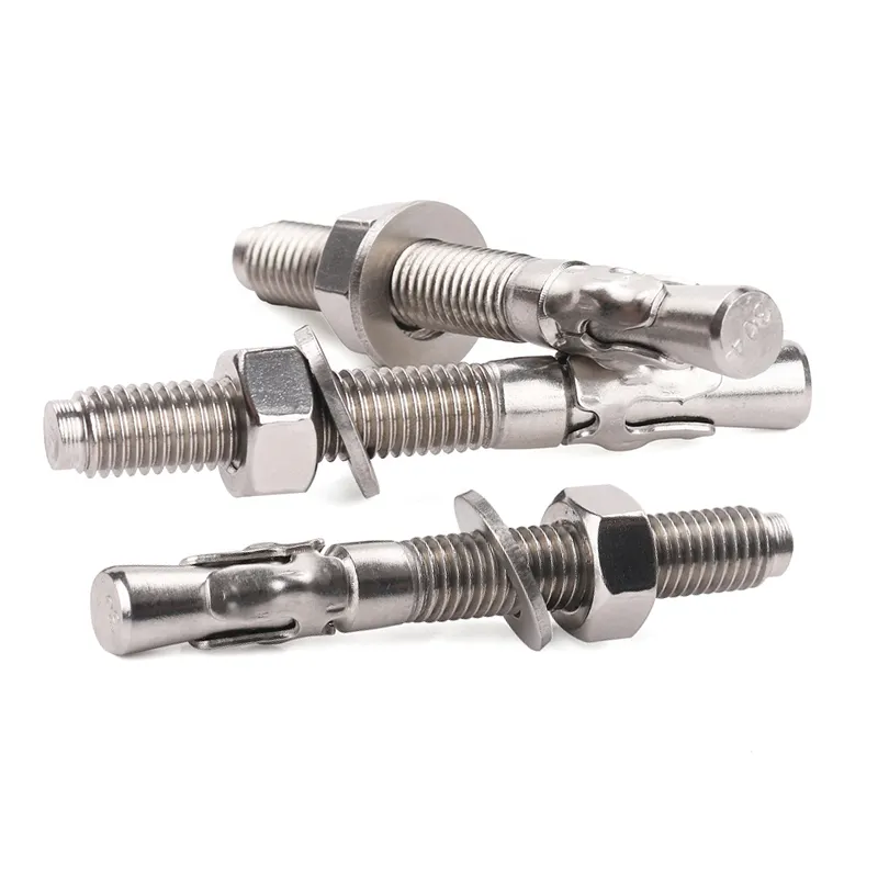 Fasteners Manufacturers stainless Steel Hilti Anchor Bolt Wedge Anchor Expansion Bolt Through Bolt