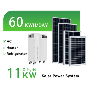 ระบบพลังงานแสงอาทิตย์แบบปรับขนาดได้ 10KW เป็นมิตรกับสิ่งแวดล้อม สำหรับบ้าน 5KW-20KW ระบบไฮบริดคลื่นไซน์บริสุทธิ์ แบตเตอรี่ลิเธียมไอออน ตัวควบคุม MPPT ปรับแต่งได้ - Product Image 1