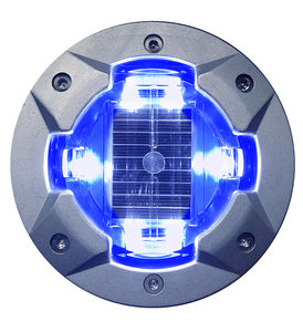 Borne de signalisation routière solaire <span class=keywords><strong>en</strong></span> aluminium à visibilité 360° avec cœur remplaçable, éclairage LED certifié IP68 pour <span class=keywords><strong>trafic</strong></span> multidirectionnel - Product Image 4
