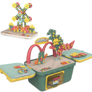 Samytoy 129 pièces tournevis électrique bricolage créatif vis De forage 3D Puzzle jouet boîte à outils blocs de <span class=keywords><strong>construction</strong></span> ensembles Cargador De Crosman - Product Image 1