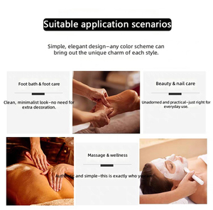 Table de massage professionnelle en bois massif de style européen pour salon de beauté, avec appui-tête intégré, éponge haute densité, éclairage d'ambiance, <span class=keywords><strong>Tui</strong></span> Na - Product Image 4