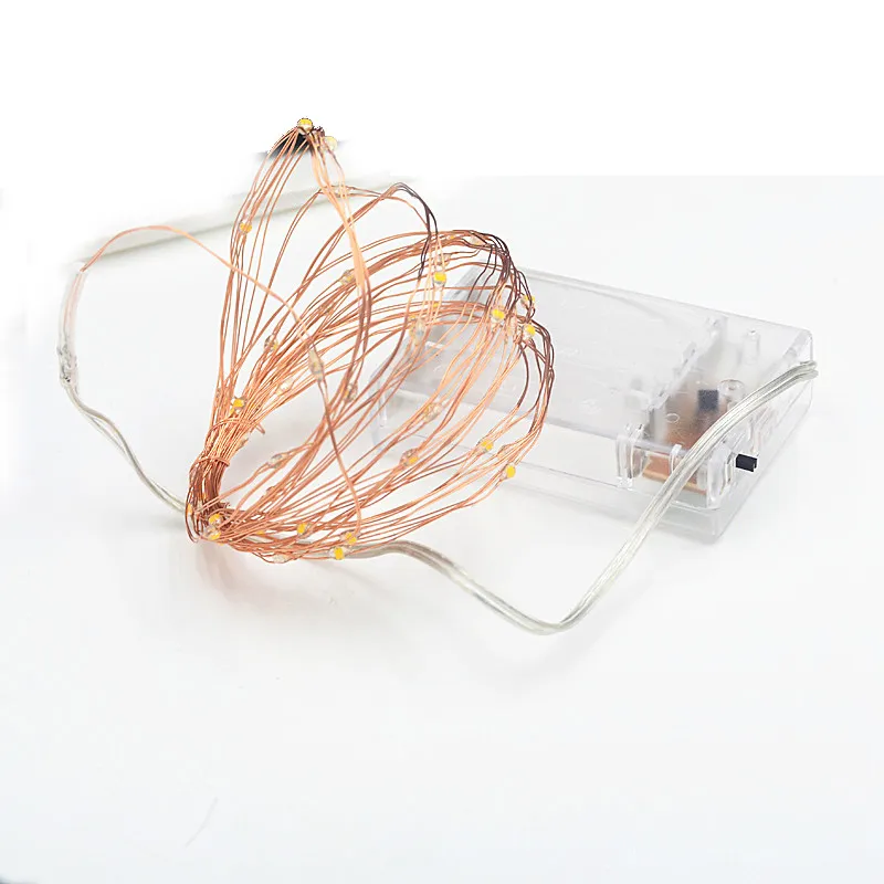 2AA battery operated 2m 20 Leds copper wire firefly string lights