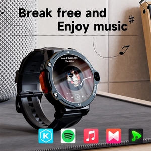 LOKMAT <span class=keywords><strong>APPLLP</strong></span> <span class=keywords><strong>6</strong></span> PRO Android 4G Smart Watch Phone Full Round Touch Screen Dual Camera GPS Wifi Call Watch Moniteur de fréquence cardiaque - Product Image 5