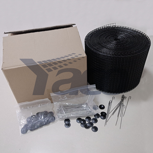 1/2 inch PVC tráng hàn dây năng lượng mặt trời bảng điều khiển chim lưới lỗ vuông hình dạng chim lưới Pigeon chống hàng rào màn hình cắt dịch vụ - Product Image 4