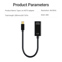 Nuevo Adaptador Activo 4K Tipo-C a HDMI, Compatible con 4K 30hz, Cable Adaptador USB-C a HDMI 4K de Alta Definición