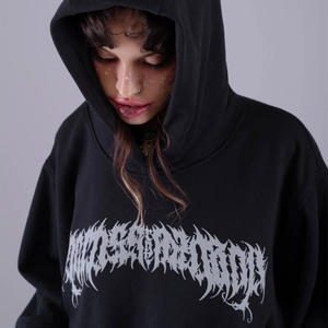 Sudadera con capucha personalizada de alta calidad polar diseño de gran tamaño logotipo propio Impresión digital moda mujer sudaderas con capucha de manga larga - Product Image 2