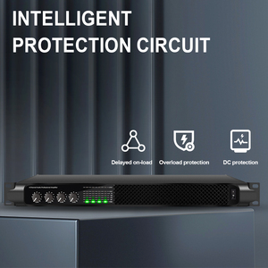 Amplificateur numérique post-puissance Biner <span class=keywords><strong>T1600</strong></span> professionnel 4*600W haute puissance 4 canaux - Product Image 3