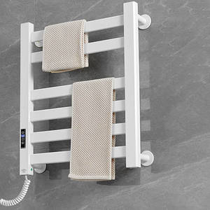 Vente en gros Porte-serviettes électrique pliant intelligent en fibre de carbone pour salle de bain, sèche-serviettes électrique chauffant - Product Image 3