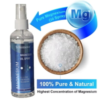 Spray d'huile de magnésium pur pour booster l'énergie, équilibrer les hormones, soulager les douleurs et le stress, réduire les odeurs corporelles avec une odeur douce
