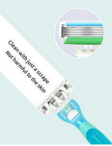 <span class=keywords><strong>Rasoir</strong></span> <span class=keywords><strong>de</strong></span> sécurité portable pour femme, idéal pour les aisselles, avec <span class=keywords><strong>lame</strong></span> <span class=keywords><strong>de</strong></span> rechange, cadeau parfait pour les femmes nomades - Product Image 4