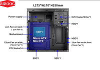 Boîtier d'ordinateur personnalisé OEM, format Micro ATX - B1711