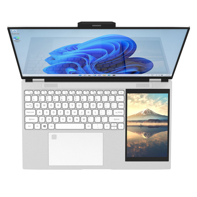 2026 New Double Screen Notebook 15.6"+7" Intel N95 16GB RAM Win11 Dual Screen Touch Personal and Home Office Business Laptop