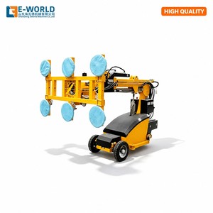 Lève-vitre mobile à ventouses 600 kg avec 6 ventouses en caoutchouc, alimenté par batterie, pour le transport de plaques d'acier et de marbre - Product Image 2