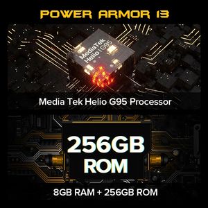 โทรศัพท์มือถือ <span class=keywords><strong>Ulefone</strong></span> <span class=keywords><strong>Power</strong></span> <span class=keywords><strong>Armor</strong></span> <span class=keywords><strong>13</strong></span> แบตเตอรี่ <span class=keywords><strong>13200mAh</strong></span> โทรศัพท์มือถือที่ทนทาน ความจุ 256GB ระบบปฏิบัติการ Android 11 สมาร์ทโฟนกันน้ำ หน้าจอ 6.81 นิ้ว รองรับ 2.4G/5G WLAN โทรศัพท์มือถือ NFC ใช้งานได้ทั่วโลก - Product Image 6