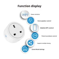 Prise intelligente Wi-Fi standard britannique 16A haute puissance avec minuterie Hong Kong 16A, contrôle à distance via l'application Tuya Smart et capteurs de mouvement et de positionnement pour le Royaume-Uni
