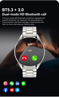 TM9 1,43 Pouces AMOLED Suivi Santé & Fitness Montre Intelligente Tendance avec Connectivité 4G et Carte SIM