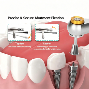 Ensemble <span class=keywords><strong>complet</strong></span> <span class=keywords><strong>d</strong></span>'instruments de chirurgie buccale avec clé dynamométrique et 16 tournevis interchangeables pour implants, pour travaux prothétiques universels - Product Image 2