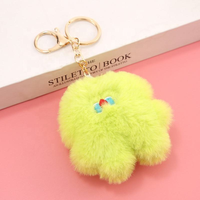 Porte-clés en peluche doux et léger, personnalisé, avec pompon, jouets en peluche, pendentif pour sac