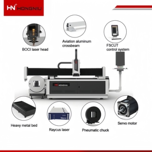 Découpeuse laser CNC 3kW à succès, intégrée pour plaques et tubes, avec tête laser BOCI 3015 - Product Image 3