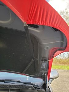 Housse de capot de voiture drapeau Allemagne-Albanie 3,3x5FT 100% polyester, tissu élastique lavable, bannière de capot moteur - Product Image 5