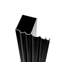 Profils en aluminium architecturaux personnalisés 6063-T5, sections d'extrusion en aluminium, matériaux de construction pour la construction, vente en gros