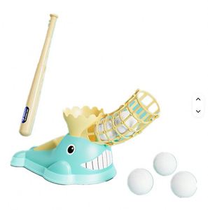 Juego de Entrenamiento de Béisbol para Niños, de Plástico Resistente, con Lanzamiento Automático a Pedal, para Zurdos y Diestros, Juguete para Interiores/Exteriores - Product Image 6