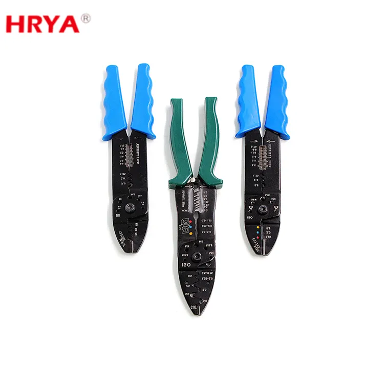 High Quality Steel Crimping Plier with Self-Adjusting Insulated Terminal PVC Handle for Wire Stripping Cutting Industrial Use