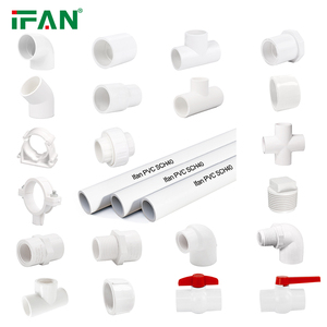 IFAN nhà máy Bán buôn phụ kiện đường ống nước PVC Ống lắp 90 độ khuỷu tay sch40 uPVC phù hợp - Product Image 1