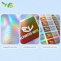 Autocollants holographiques personnalisés, impression d'autocollants en vinyle imperméables, autocollants découpés, autocollants de logo, autocollants adhésifs en PVC