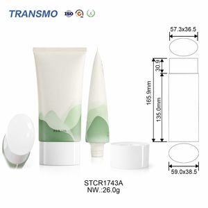 Flacon de soin de la peau en plastique souple et léger, rechargeable, éco-responsable et recyclable, avec tuyau cosmétique - Product Image 2