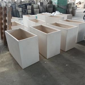 BRICE <span class=keywords><strong>rectangulaire</strong></span> intérieur extérieur jardinière poterie grande Fiber argile jardin boîte à fleurs pour paysage pépinière pots de plantation - Product Image 5