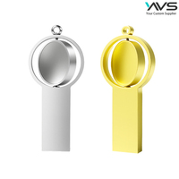 Nouvelle clé USB métallique 2026 avec logo personnalisé gratuit, clé USB pivotante 1 Go 2 Go 4 Go 8 Go 16 Go avec boîte cadeau