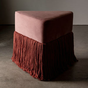 Modern Durable Triangular <strong>Mustard</strong> Velvet Eco-Friendly Handmade <strong>Footstool</strong> Ottoman Living Room Furniture Gym Hospital Warehouse - Product Image 5