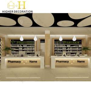 Comptoir de magasin médical de détail Étagères de magasin médical Étagères de pharmacie <span class=keywords><strong>Vitrine</strong></span> cosmétique <span class=keywords><strong>murale</strong></span> - Product Image 2