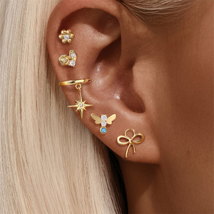 CANNER 925 Star Pendent Daily Wear Non-Piercing <b>Ear</b> <b>Cuff</b> for Women - Product Image 3