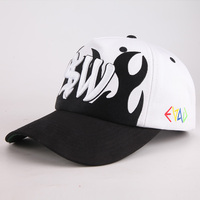 Gorra de Béisbol Deportiva Personalizada de 5 Paneles de Terciopelo y Algodón Unisex con Logotipo de Letras Bordadas en 3D y Diseño de Dos Tonos