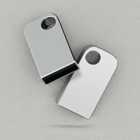 Nouvelle clé USB 2.0 rotative métallique 128 Mo-32 Go 4-13 Mo/s Garantie 2 ans Argent Expédition rapide E-commerce transfrontalier